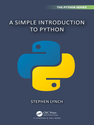 cover image of A Simple Introduction to Python